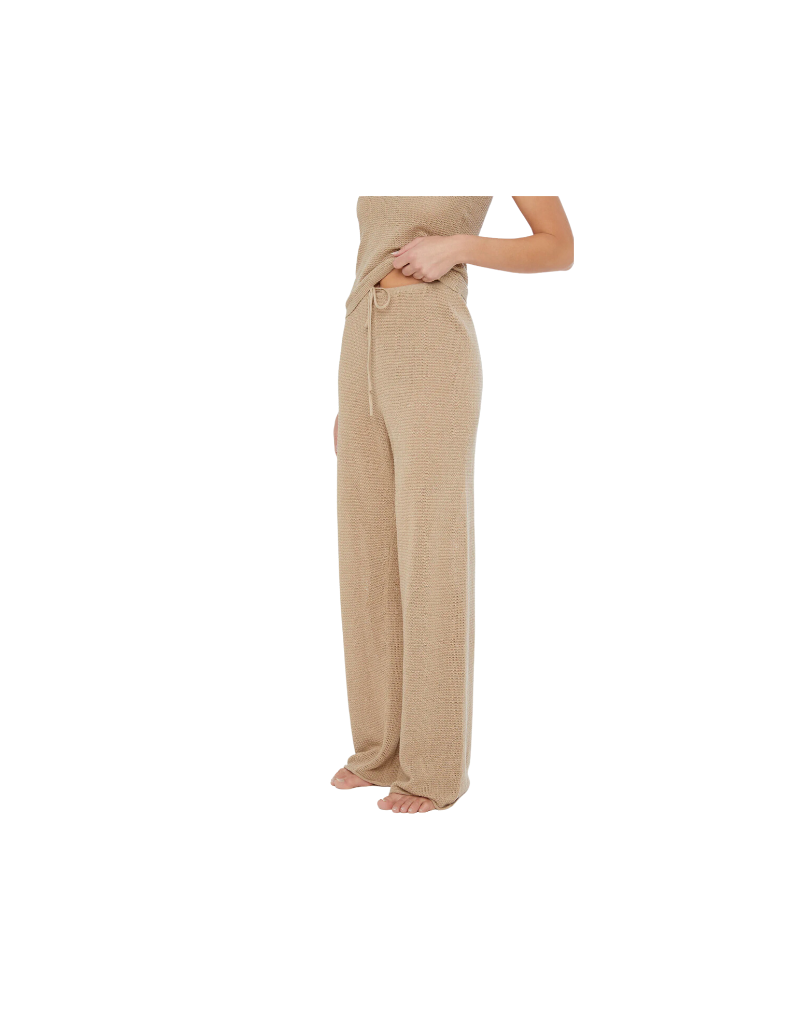 Linen Knit Drawstring Pant