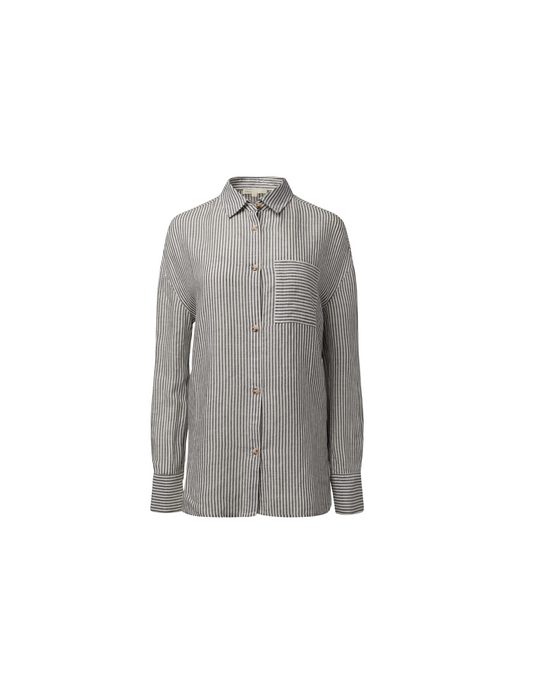 Linen Bf Shirt Deep